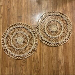 ‼️Set of Two Wicker Wall Pieces‼️